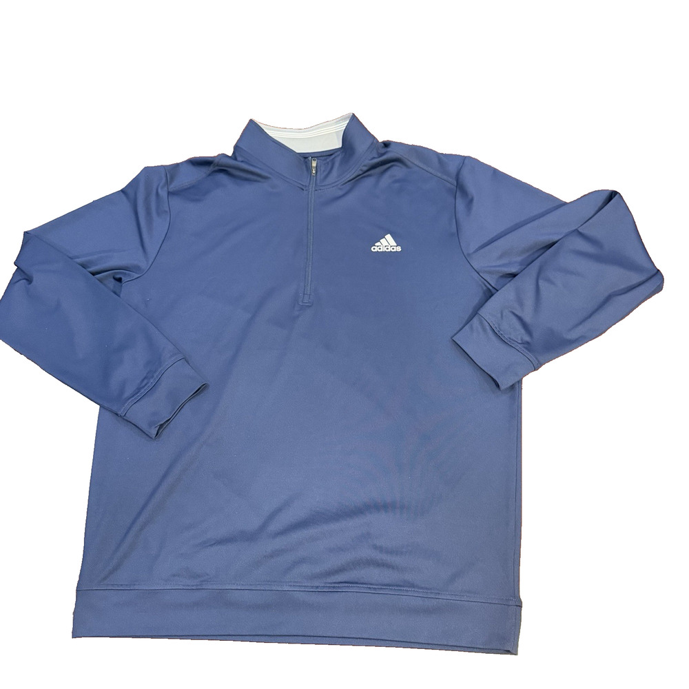 Adidas Golf Men's Classic 1/4-ZiP Performance Pullover ADVF20R779 Blue Sz L